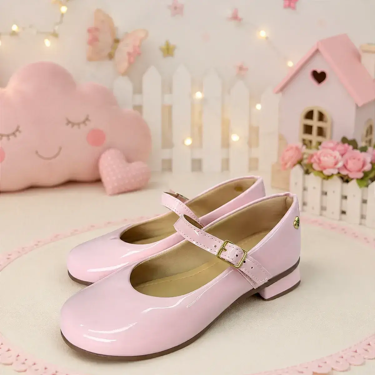 Sapatilha cristal nude rosa