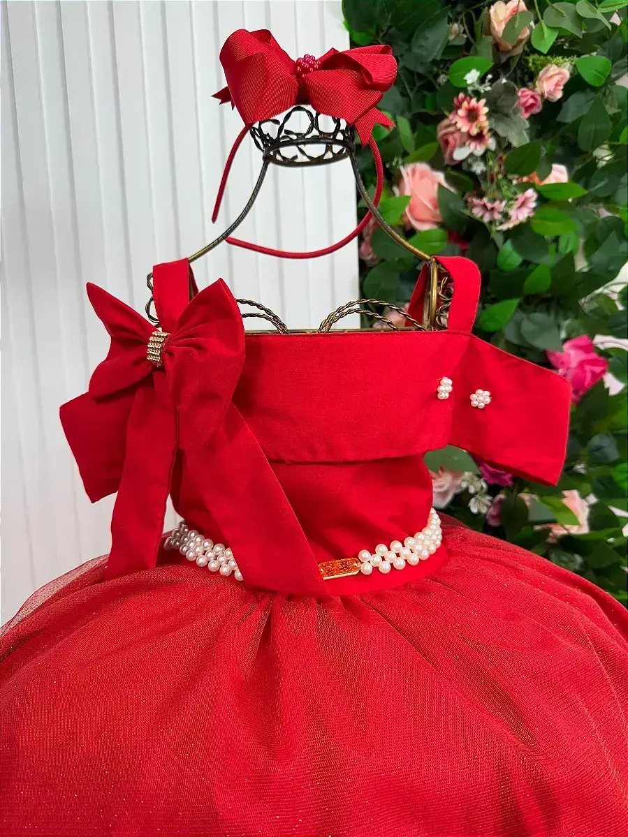 Vestido longo festa vermelho, foto 4