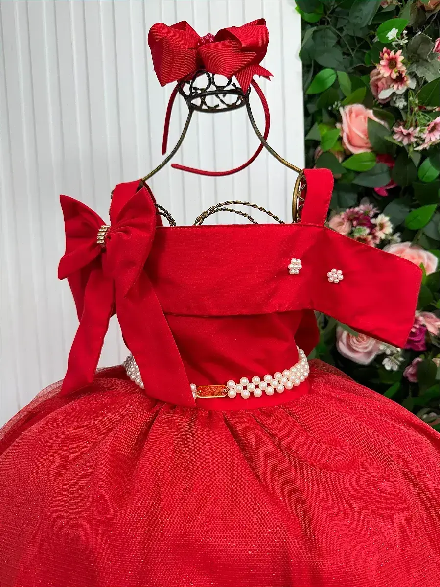 Vestido longo festa vermelho, foto 5
