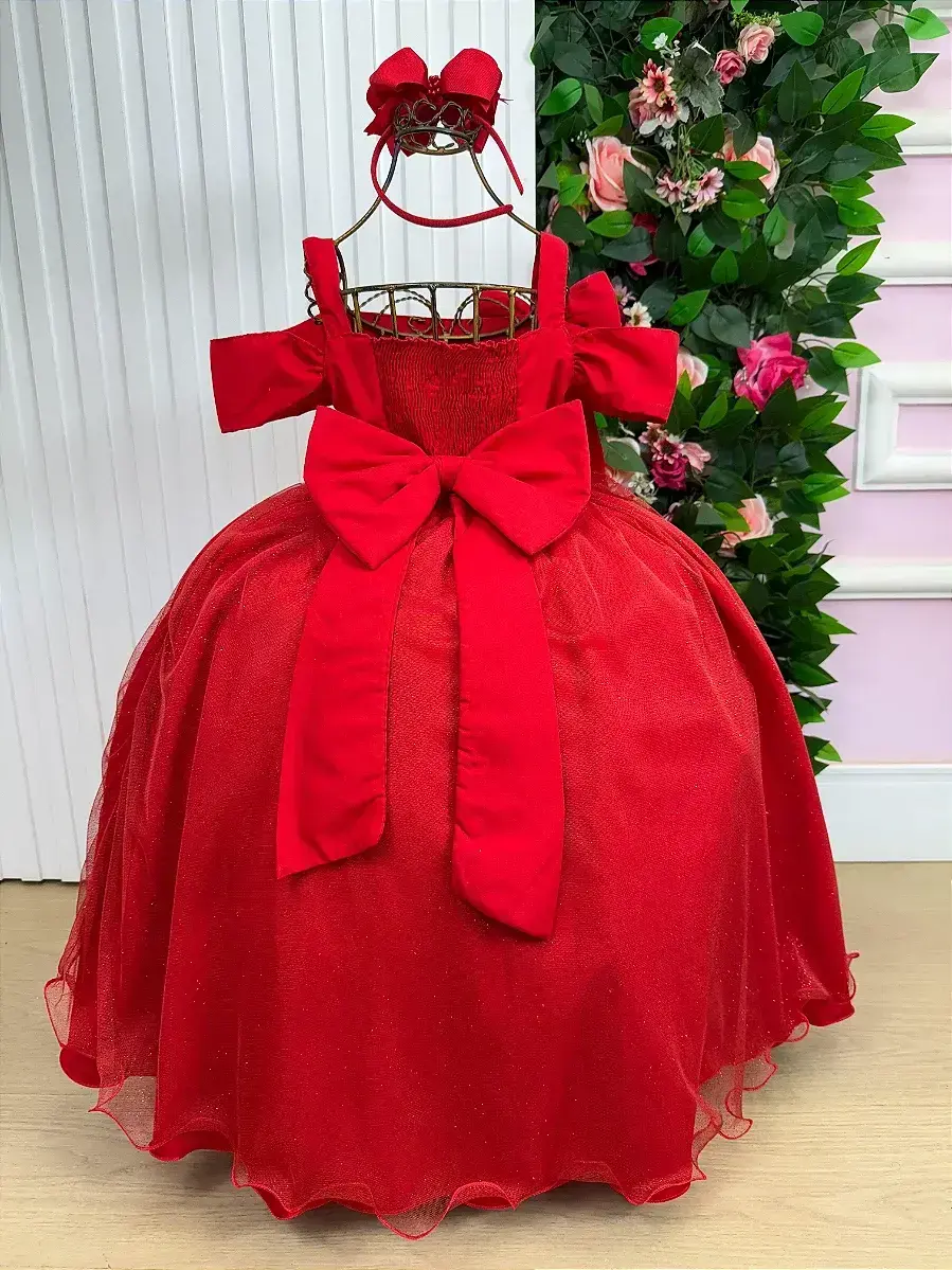 Vestido longo festa vermelho, foto 6