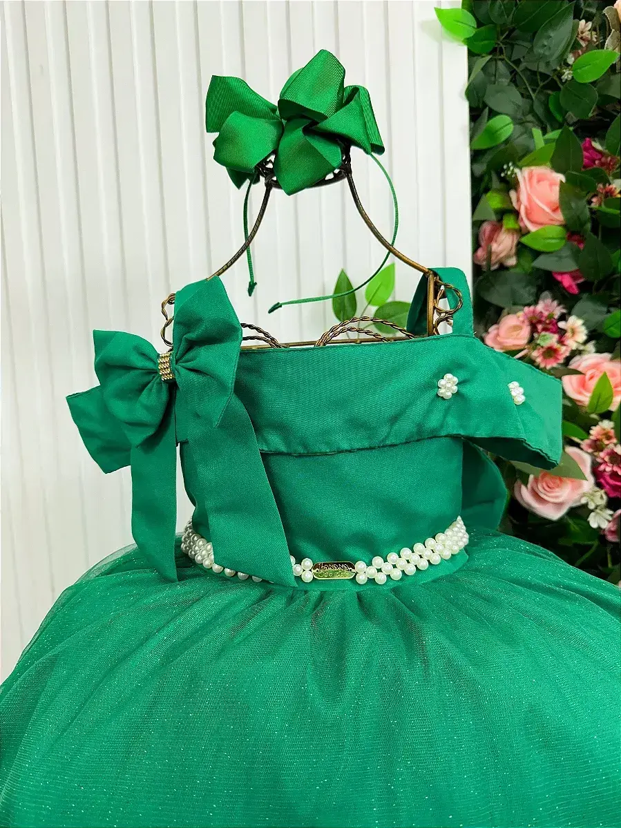 Vestido longo festa verde bandeira, foto 5