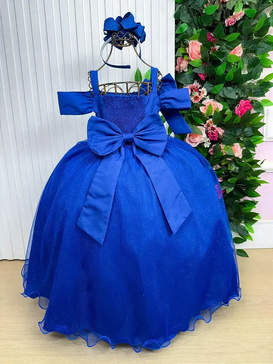 Vestido longo festa azul royal, foto 6