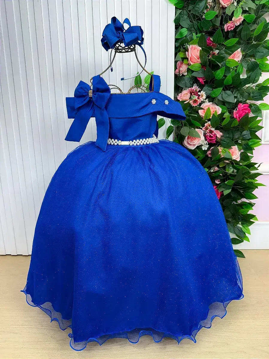 Vestido longo festa azul royal, foto 2