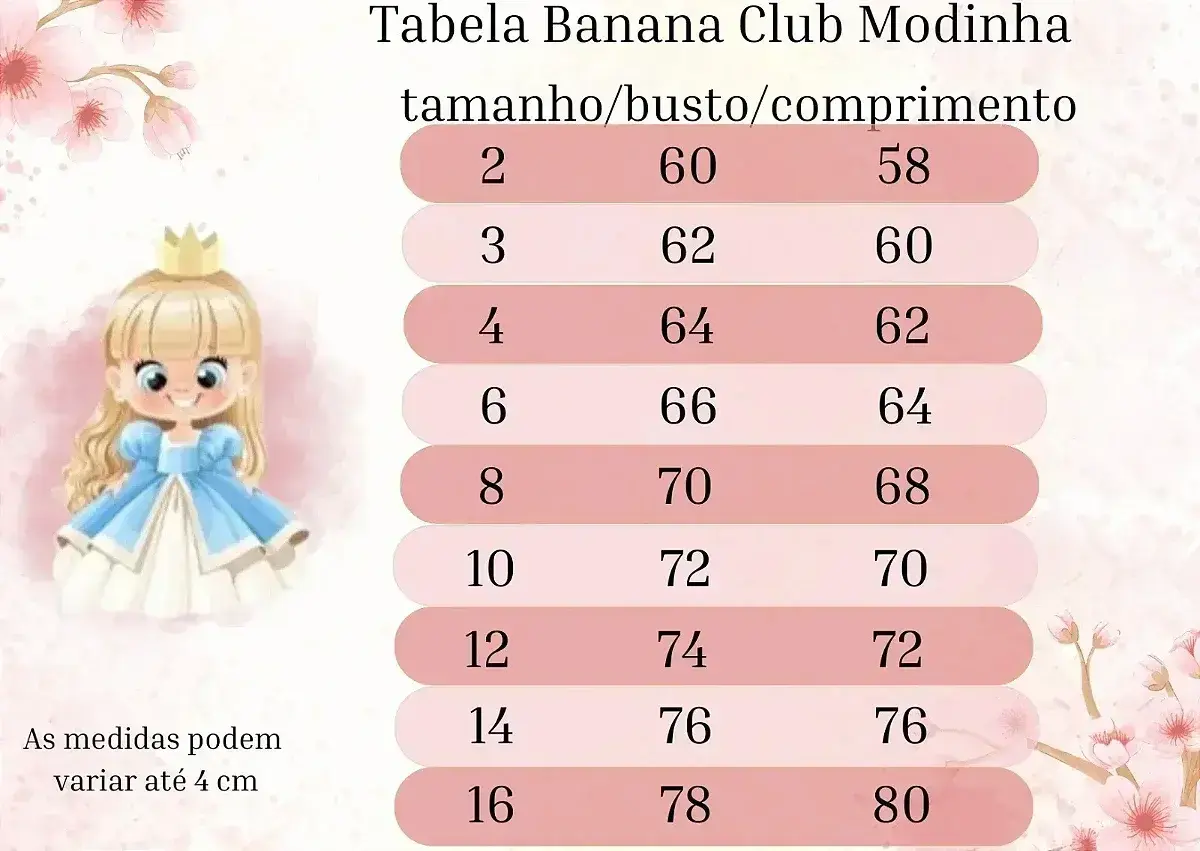 Guia de tamanhos