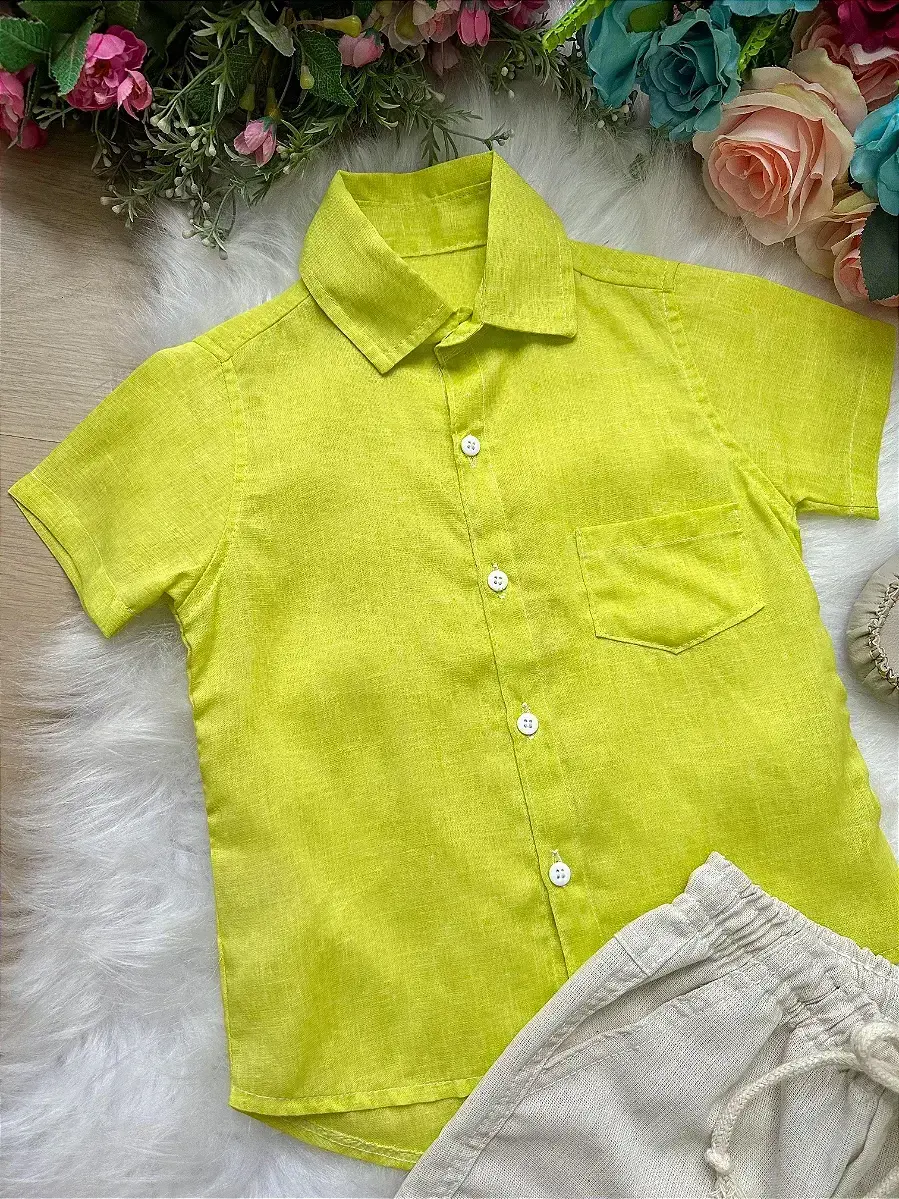 Conjunto lucas shorts camisa verde lima, foto 2