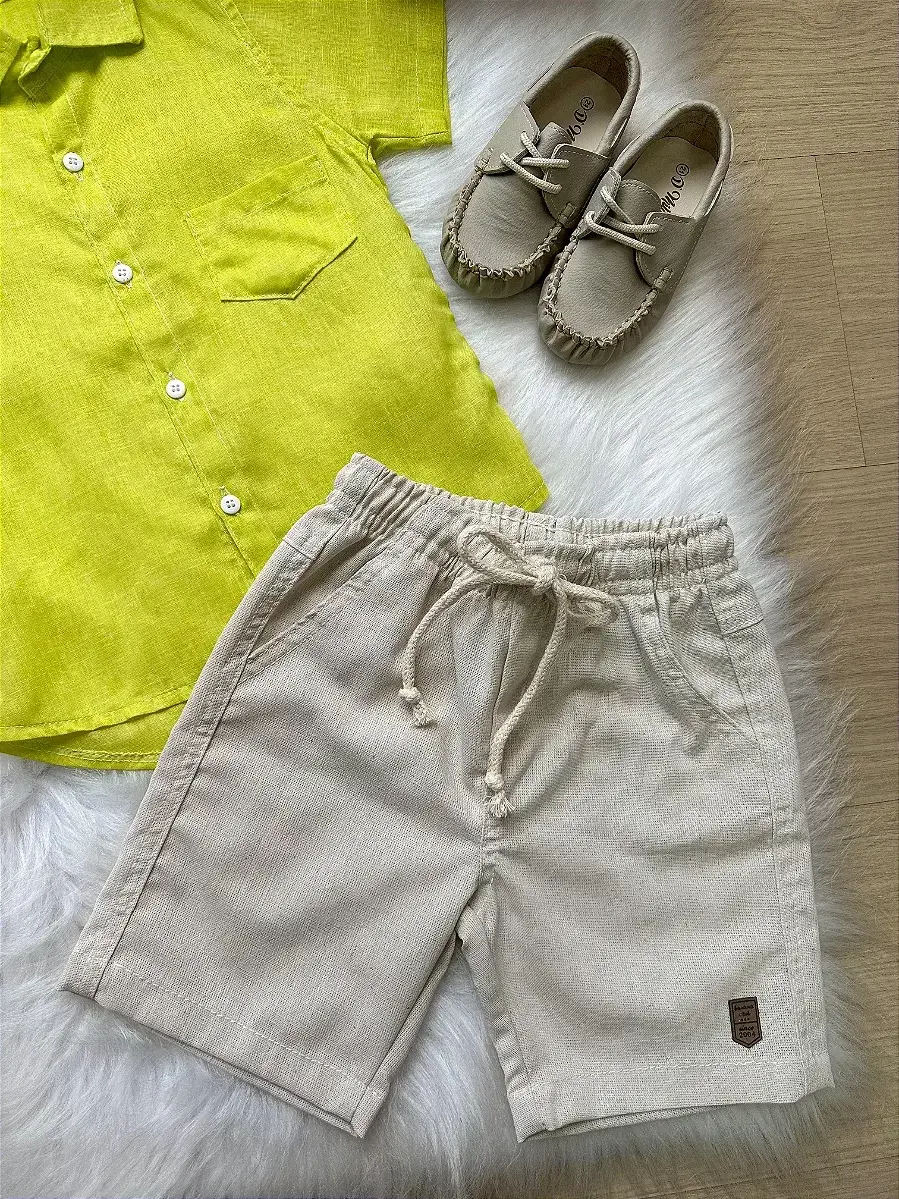 Conjunto lucas shorts camisa verde lima, foto 3