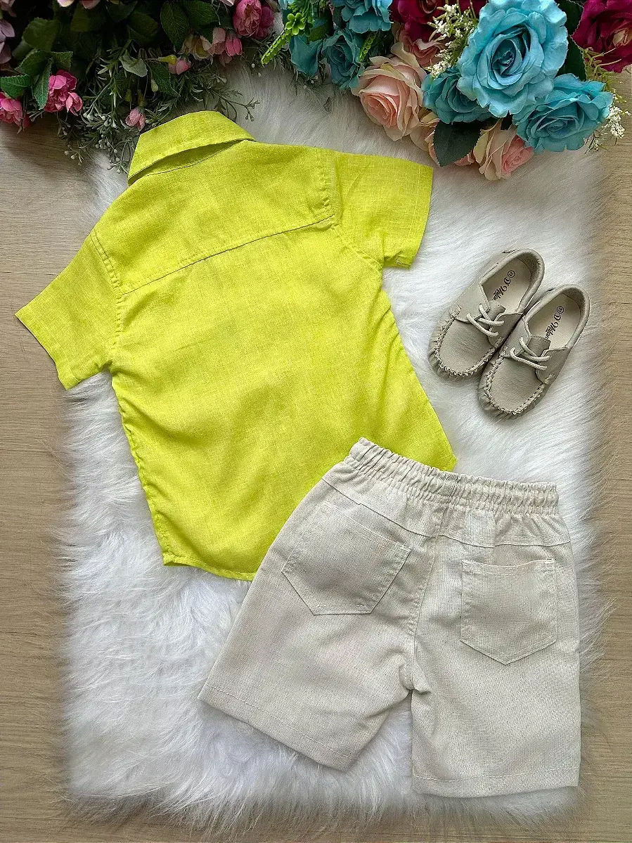 Conjunto lucas shorts camisa verde lima, foto 4