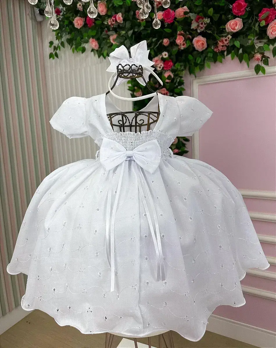 Vestido cristal lese laise branco, foto 4