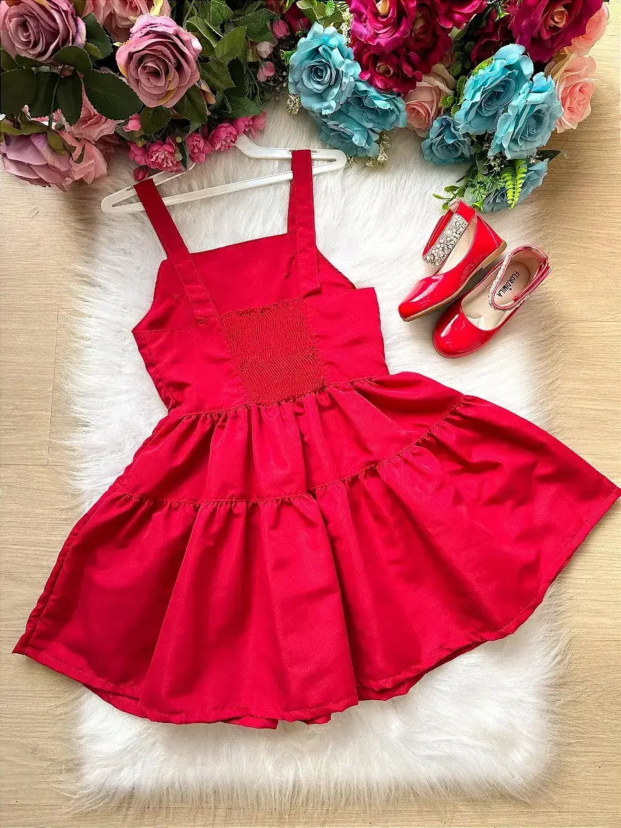 Vestido cecilia vermelho, foto 6