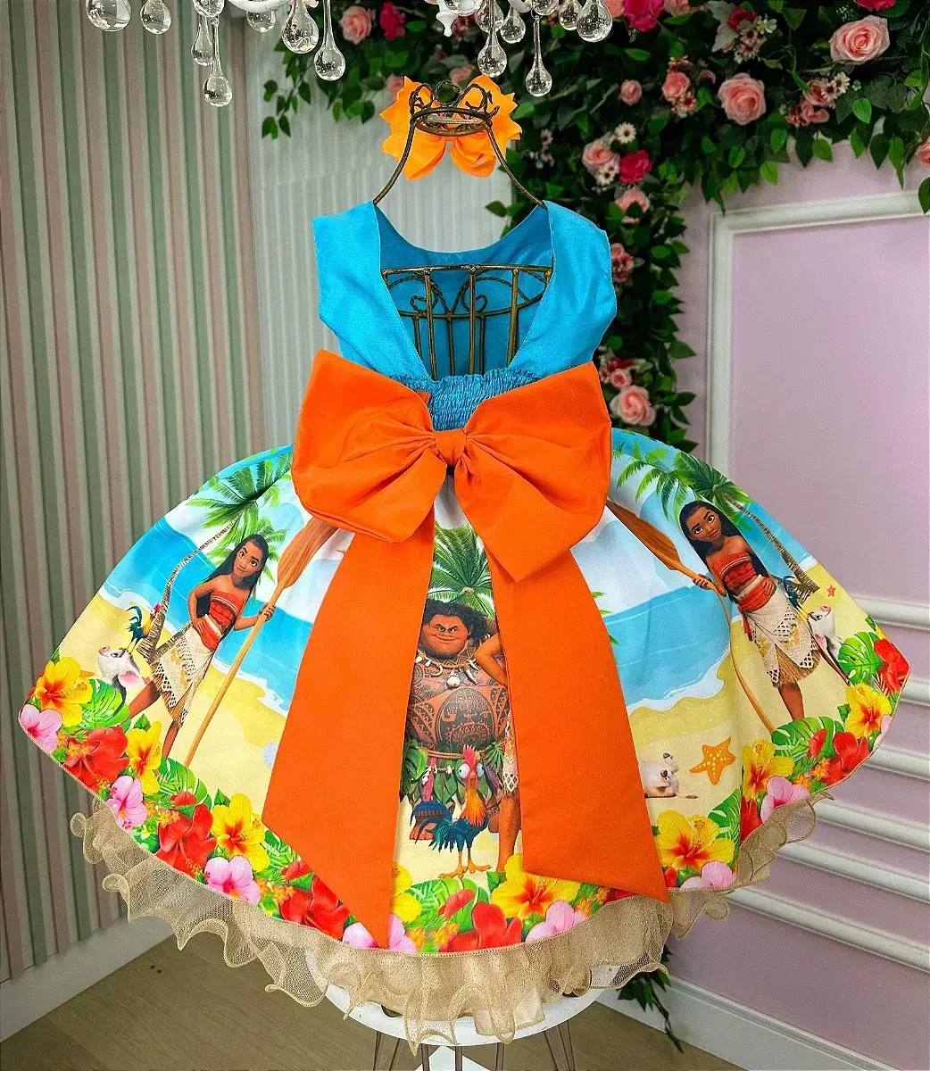 Vestido festa Moana, foto 4