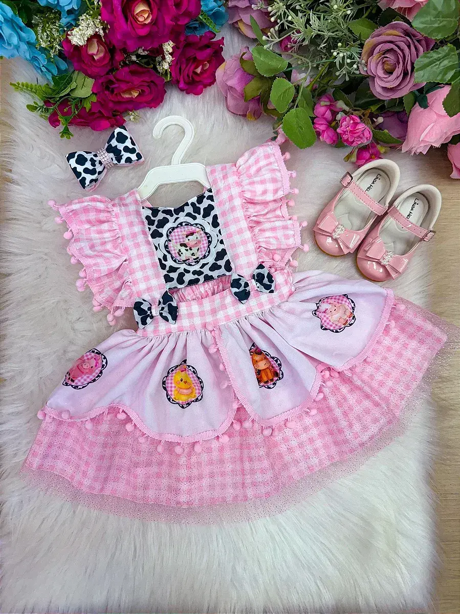 Vestido festa fazendinha, foto 4
