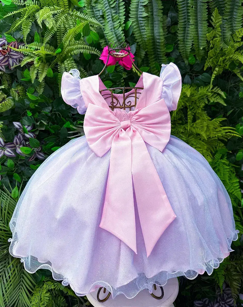 Vestido festa Lilo Stitch rosa com led, foto 9