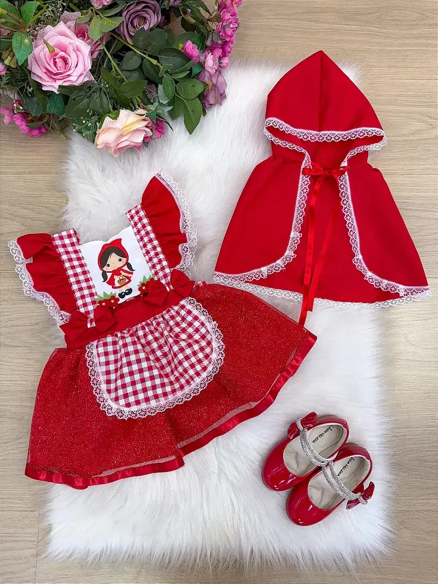 Vestido festa chapeuzinho vermelho, foto 4