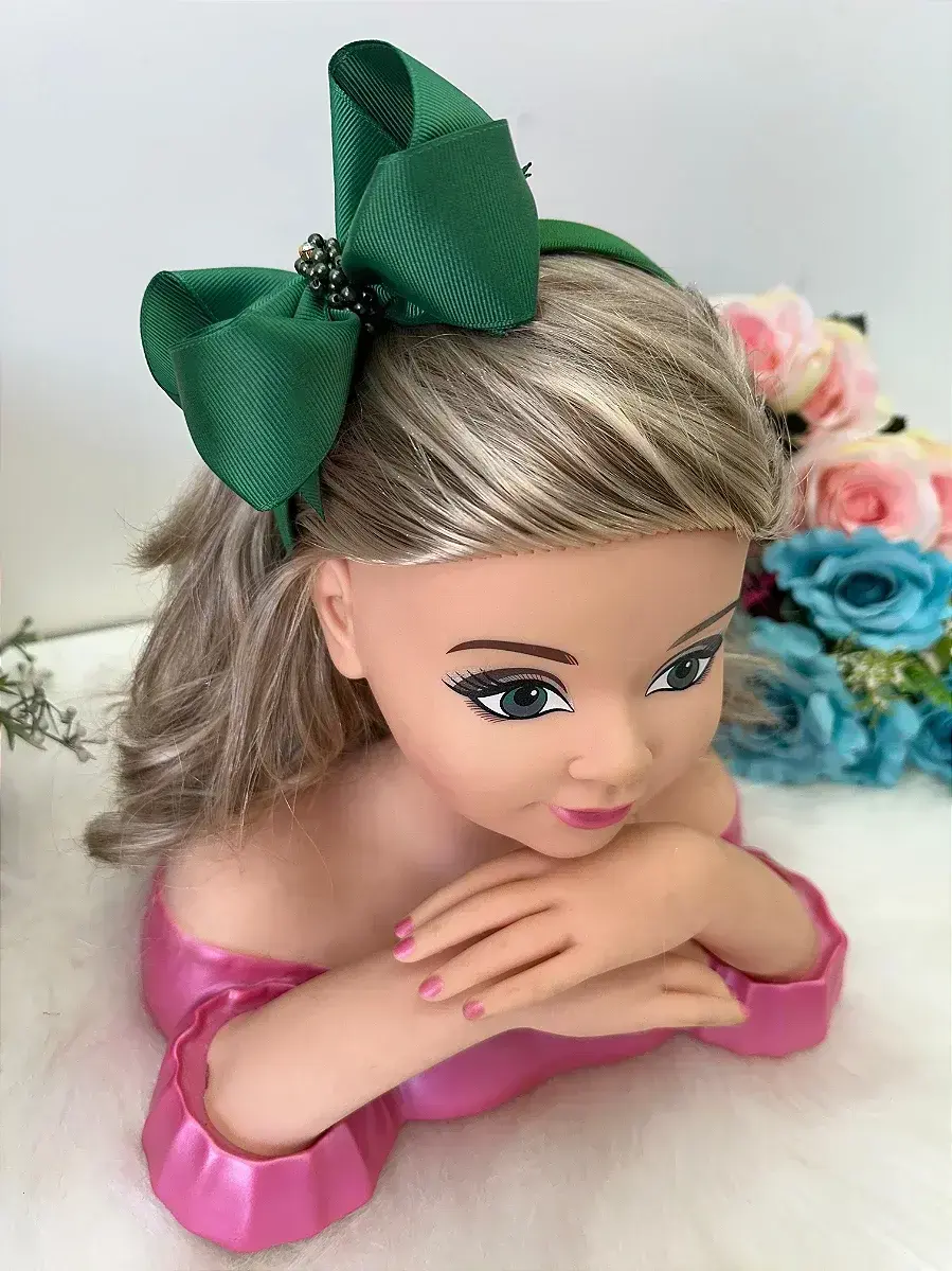 Tiara bianca verde bandeira