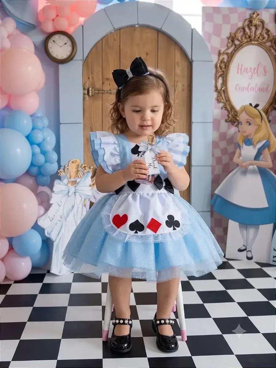 Vestido alice no pais das maravilhas, foto 2
