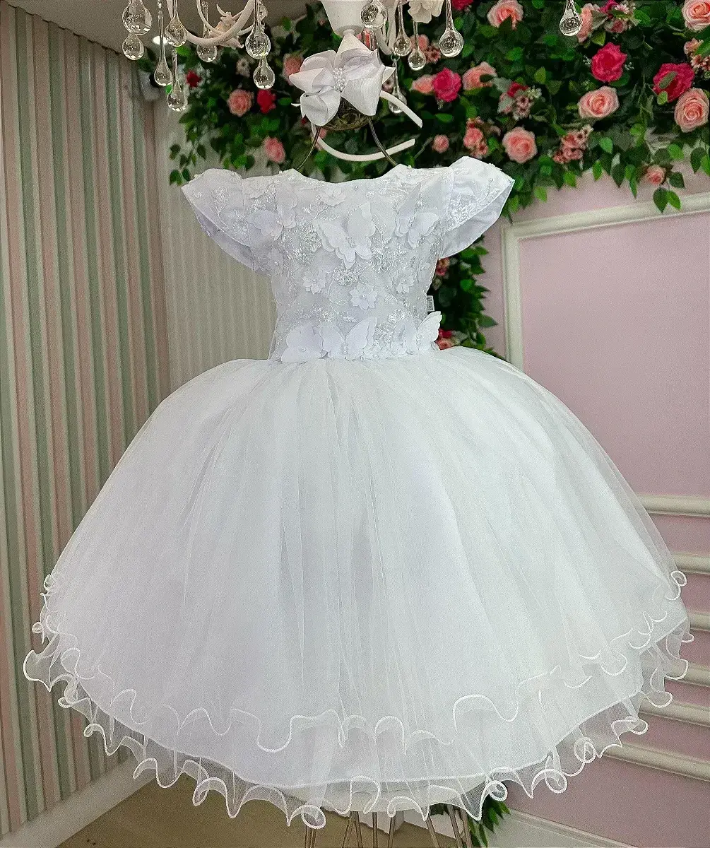 Vestido jardim encantado mel branco, foto 4