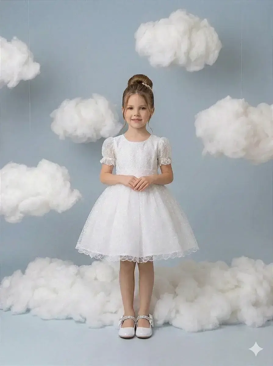 Vestido branco bolinhas, foto 2