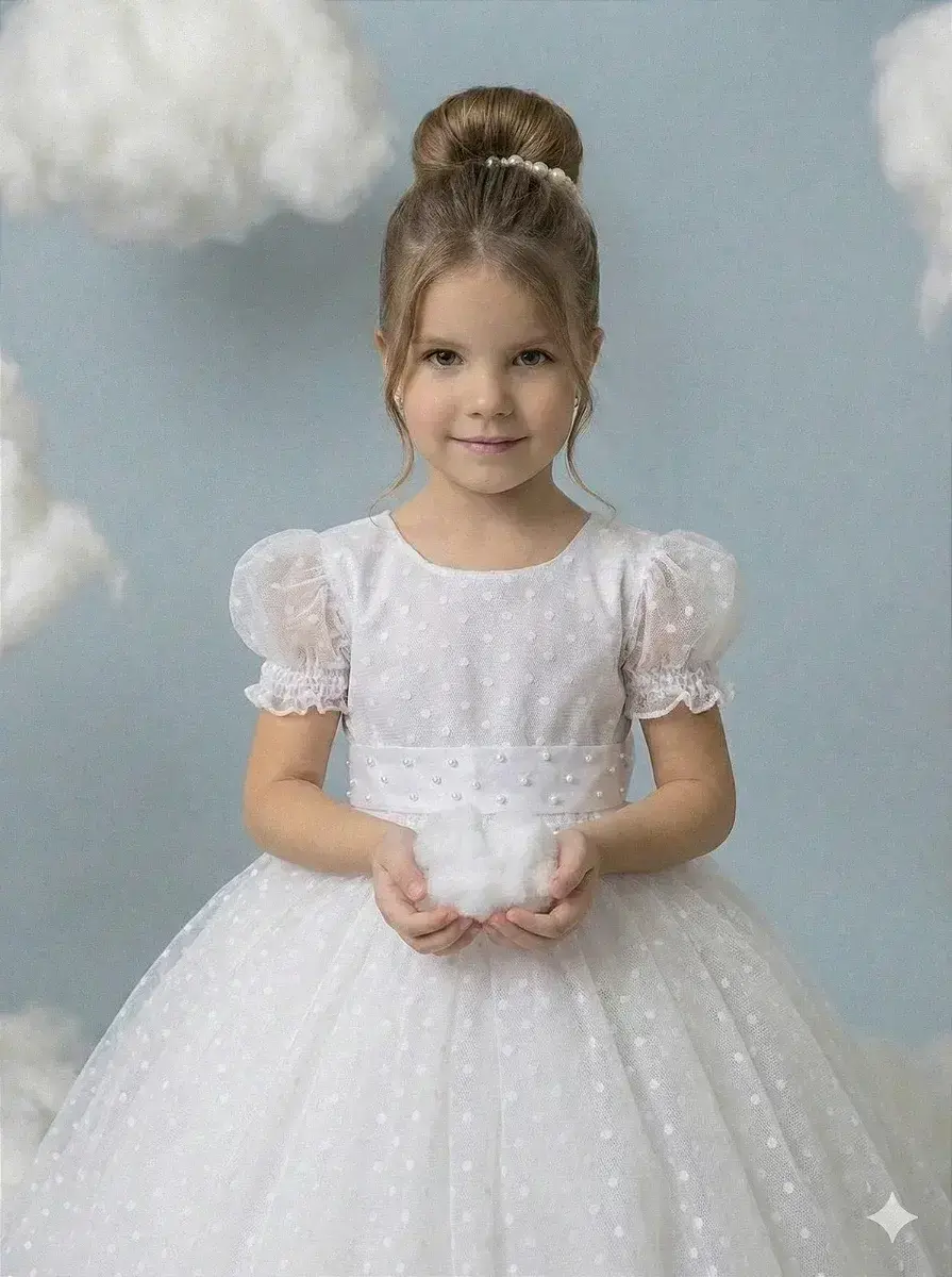 Vestido branco bolinhas, foto 5