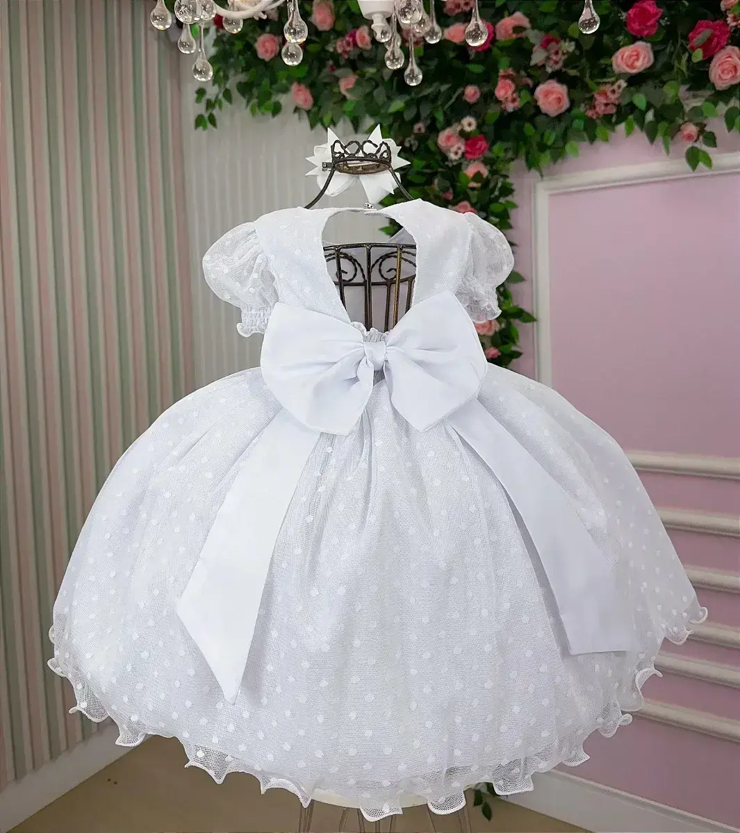 Vestido branco bolinhas, foto 9