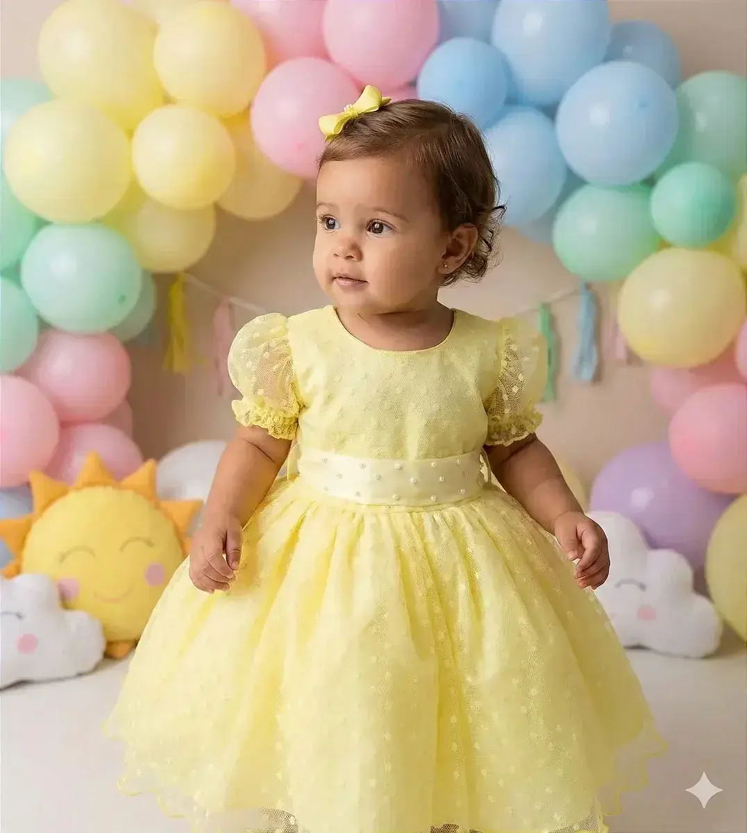 Vestido amarelo bolinhas, foto 2