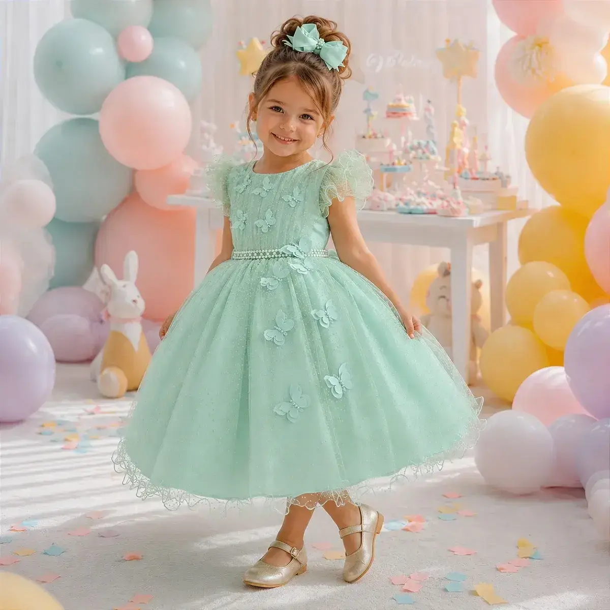 Vestido maju verde menta, foto 2