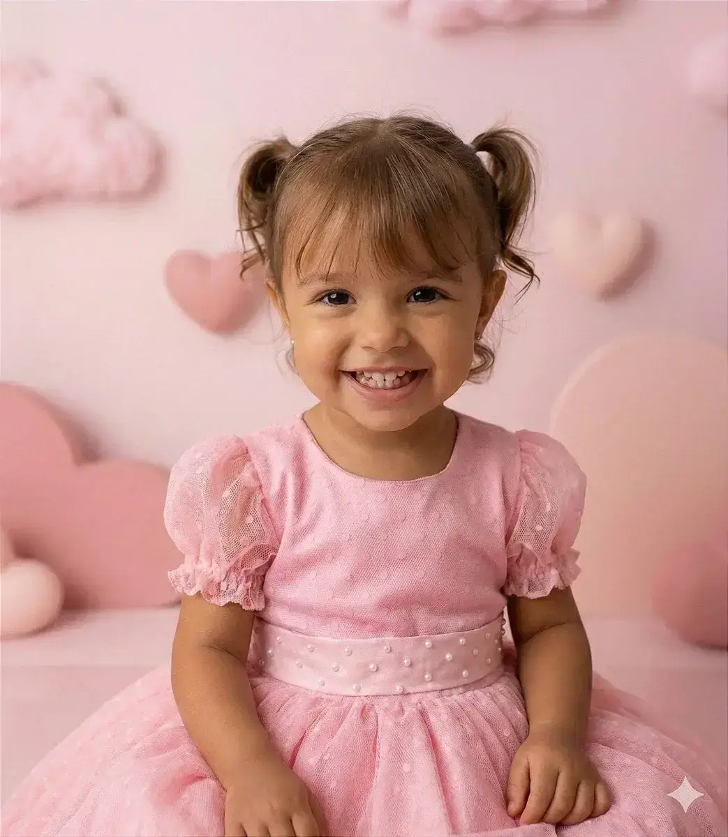 Vestido rosa bolinhas, foto 2