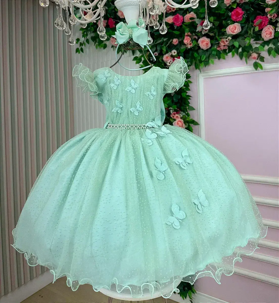 Vestido maju verde menta, foto 3