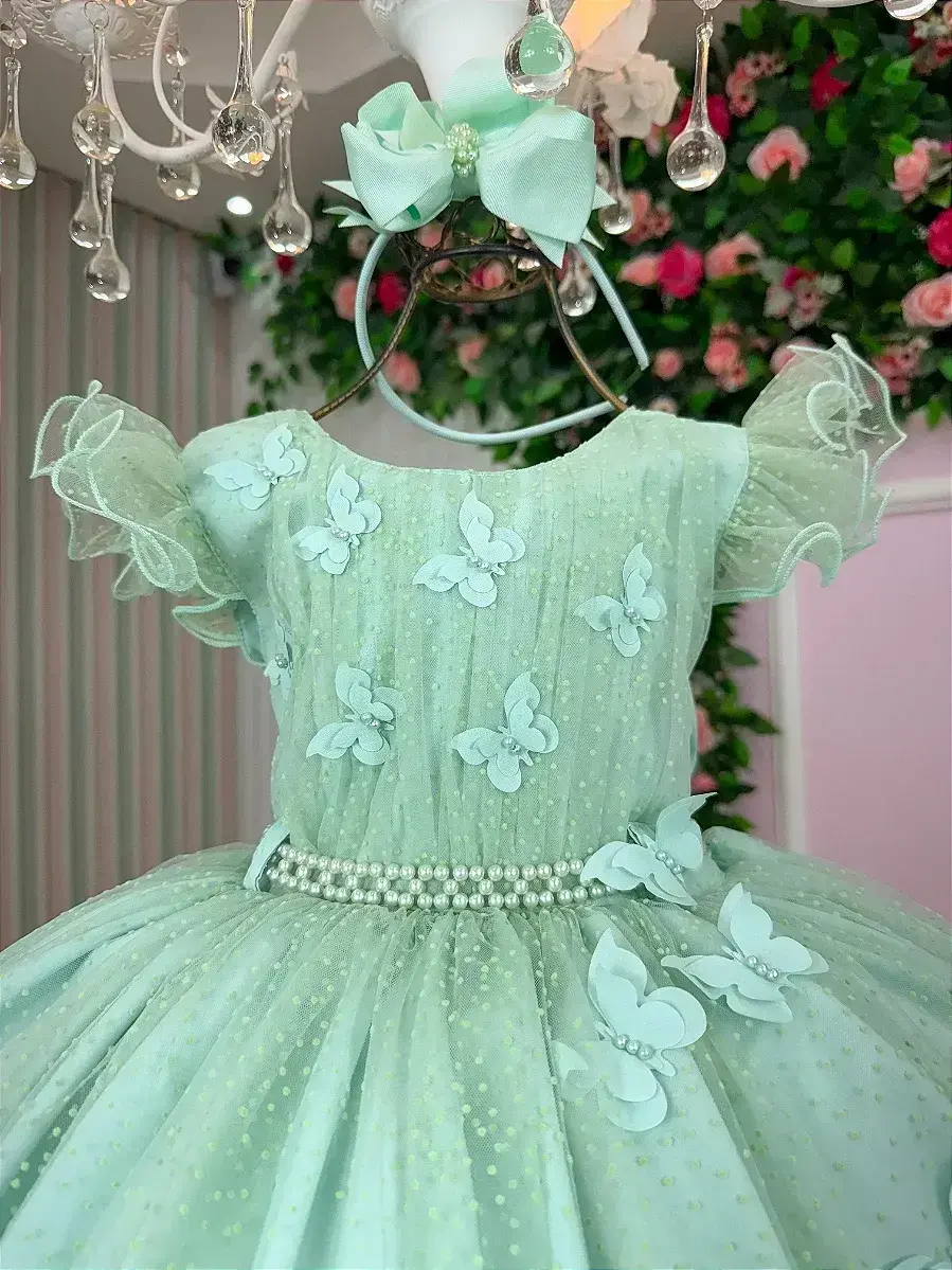 Vestido maju verde menta, foto 4