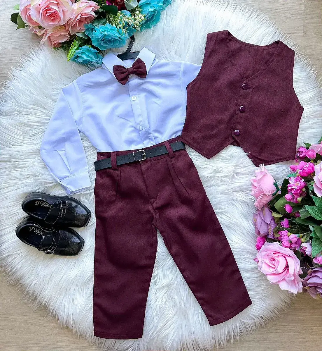 Conjunto social leonardo colete marsala, foto 5
