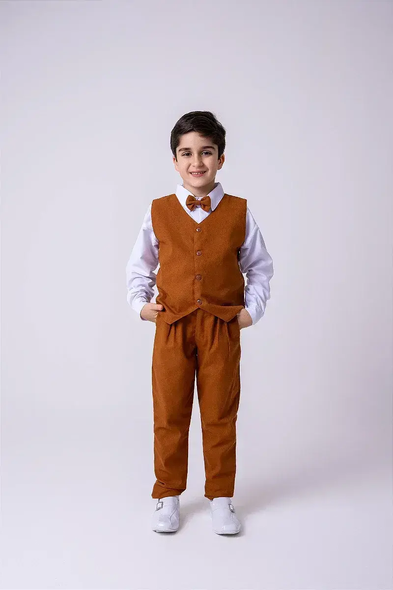 Conjunto social leonardo colete caramelo, foto 2