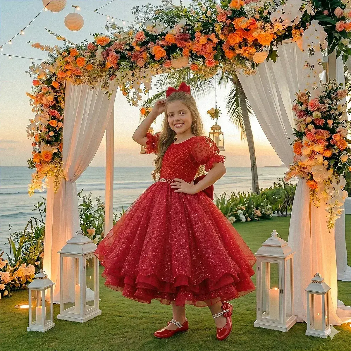 Vestido laize vermelho, foto 3
