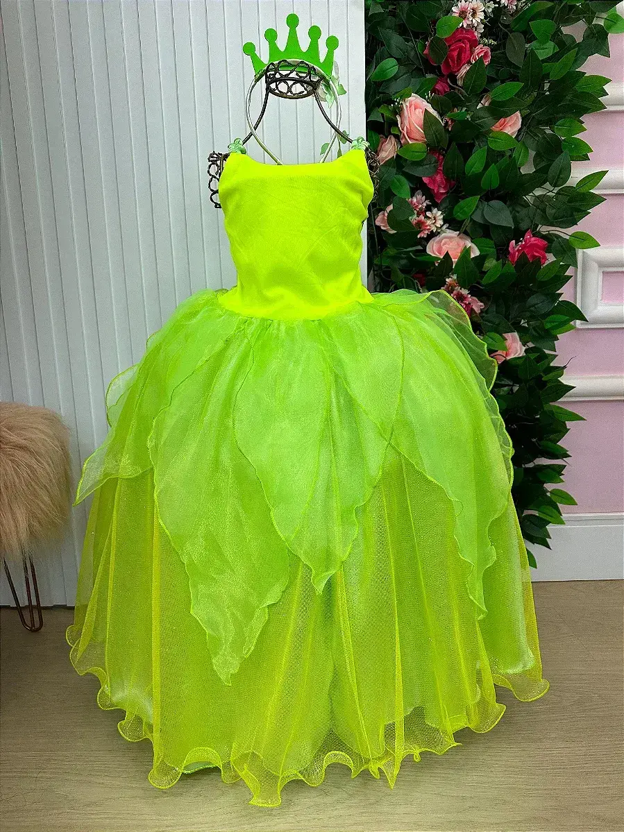 Fantasia longa princesa verde, foto 5