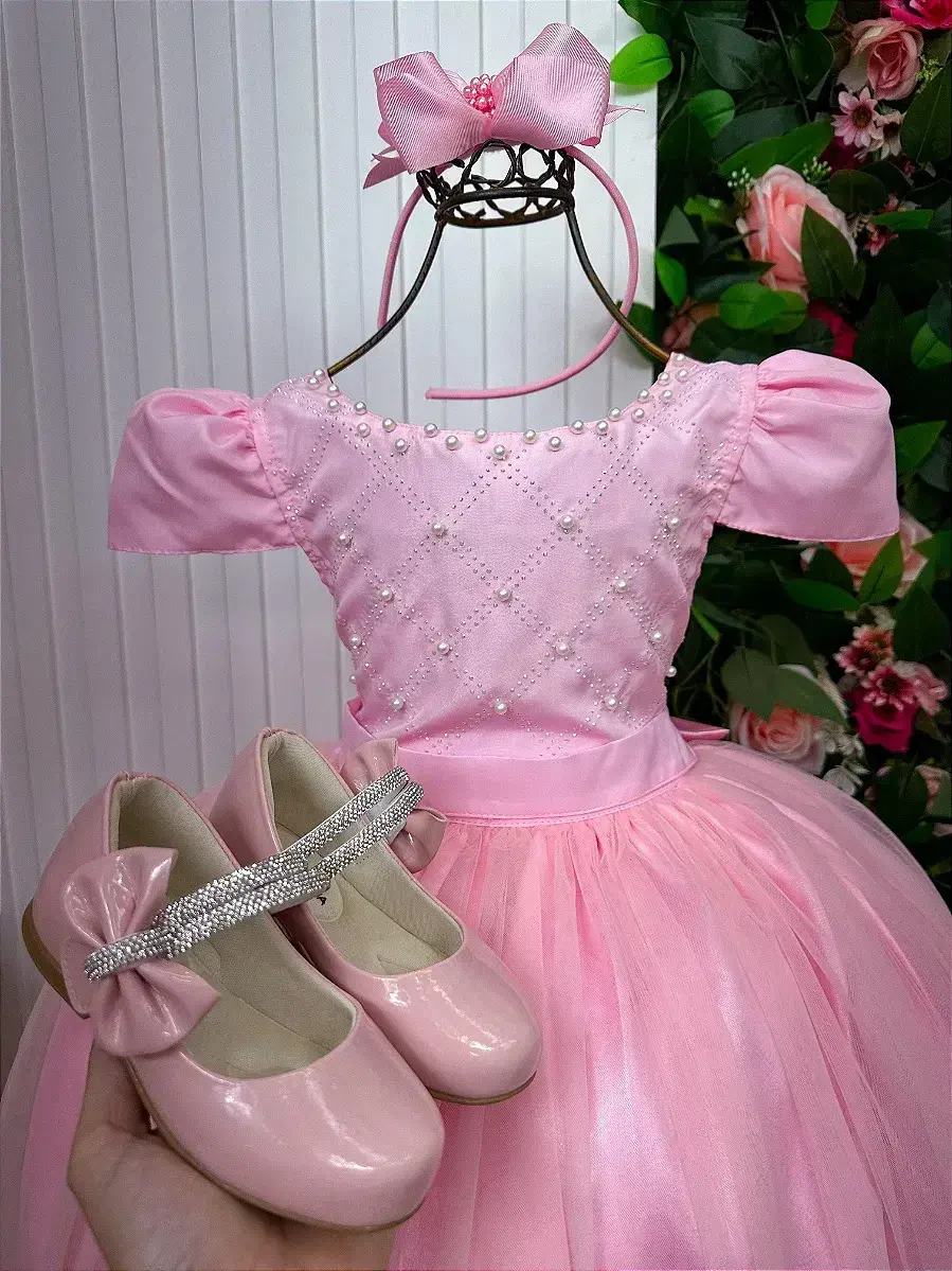 Vestido longo rosa, foto 3