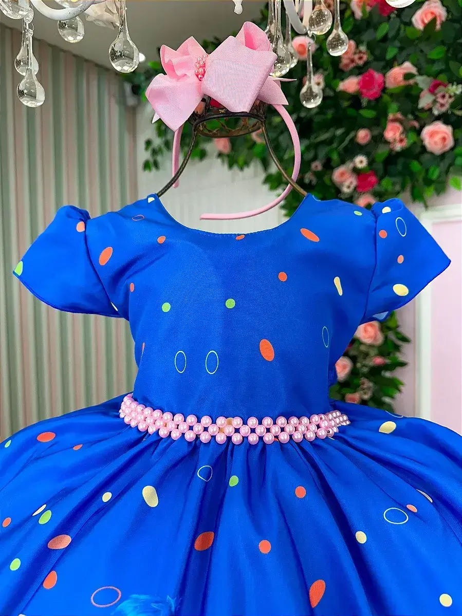 Vestido festa divertidamente azul, foto 2