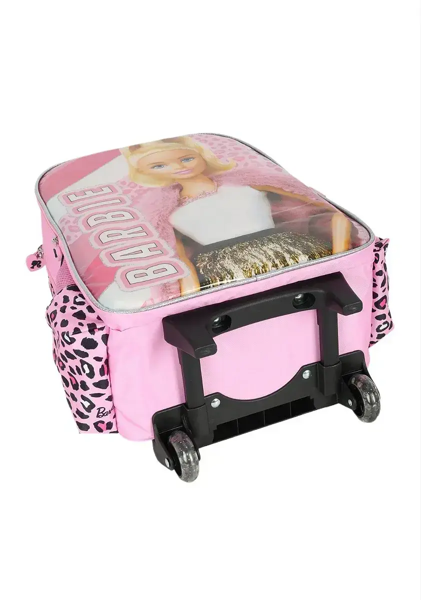 Kit mochila rodinhas lancheira Barbie boneca, foto 5