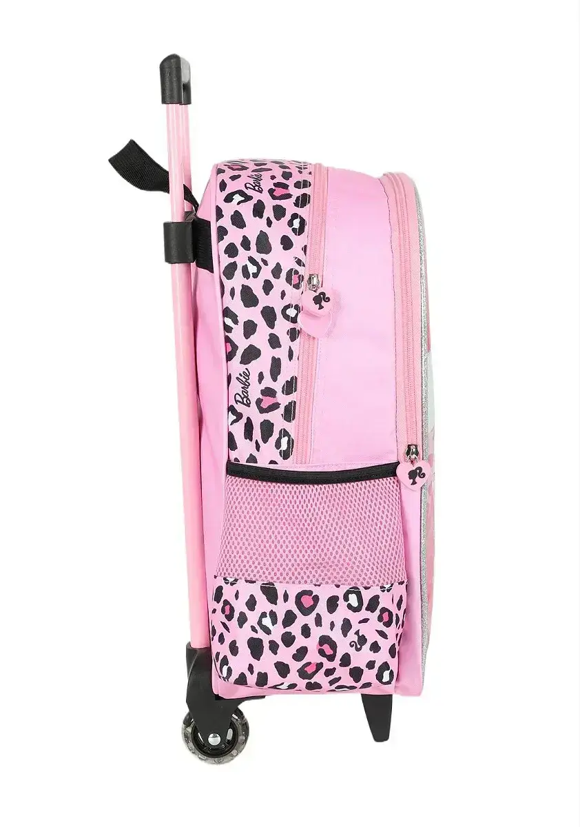 Kit mochila rodinhas lancheira Barbie boneca, foto 6