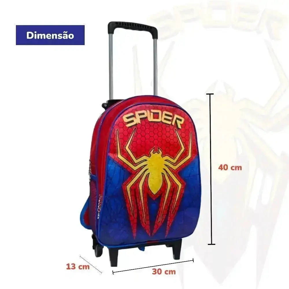 Mochila rodinhas homem aranha, foto 2