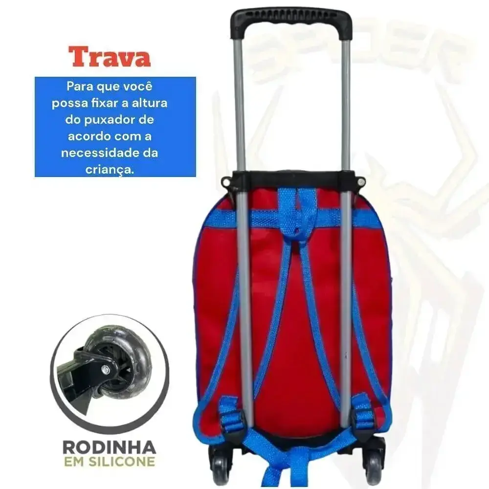 Mochila rodinhas homem aranha, foto 5