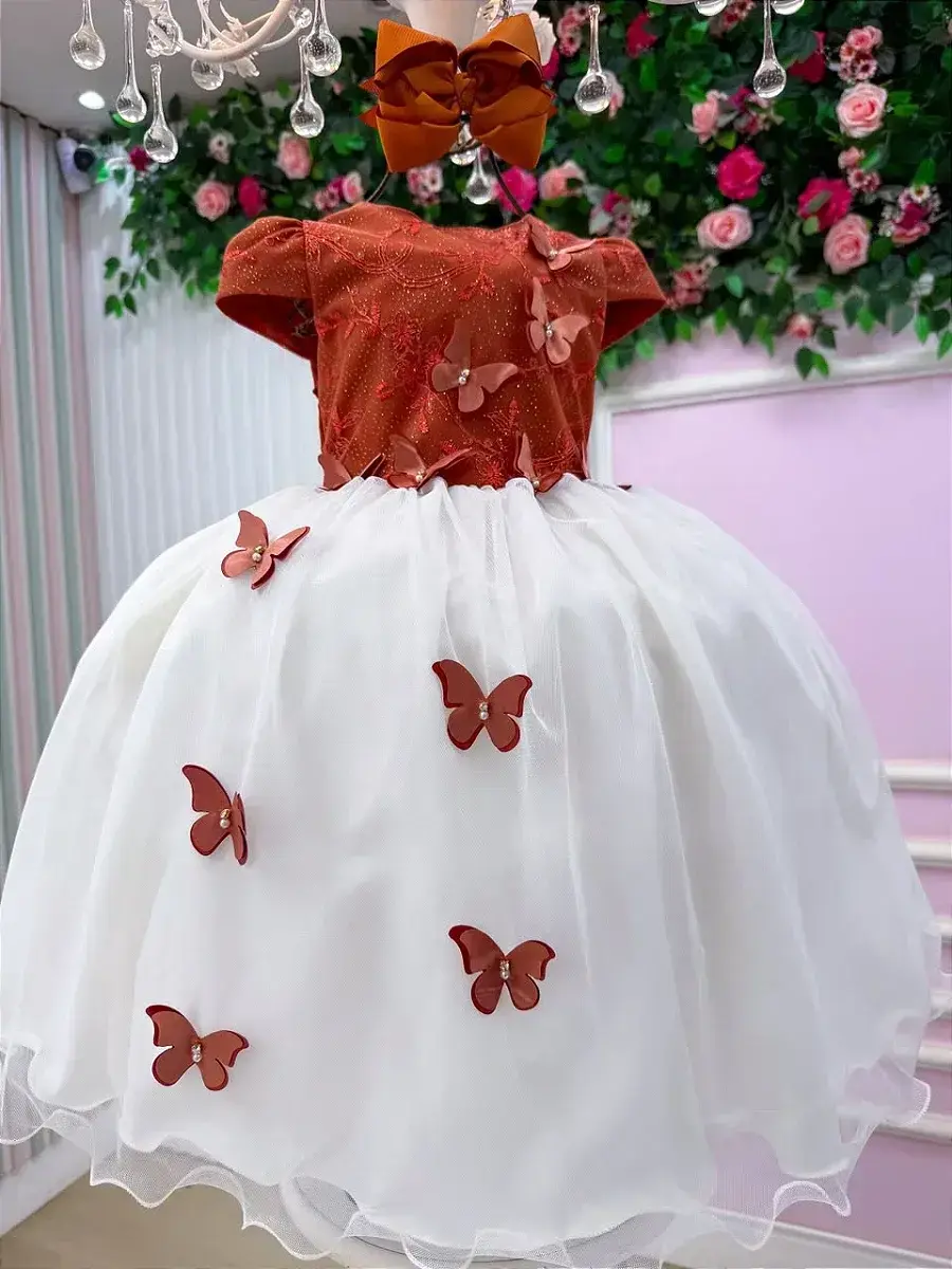 Vestido midi sabrina terracota off, foto 4