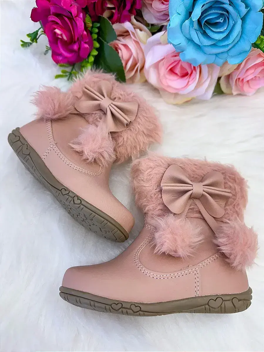 Bota coturno zoe nude rose