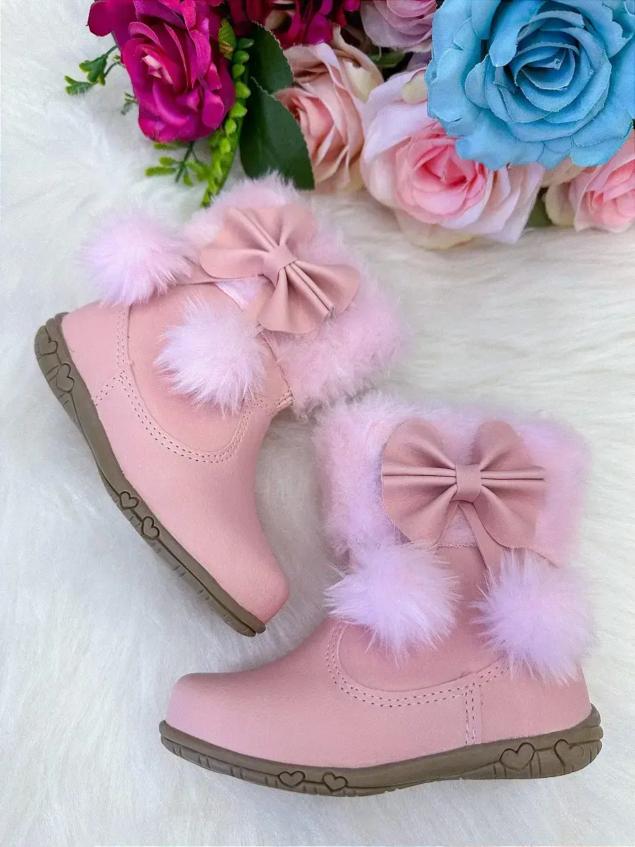 Bota coturno zoe rosa