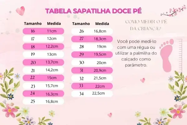 Guia de tamanhos