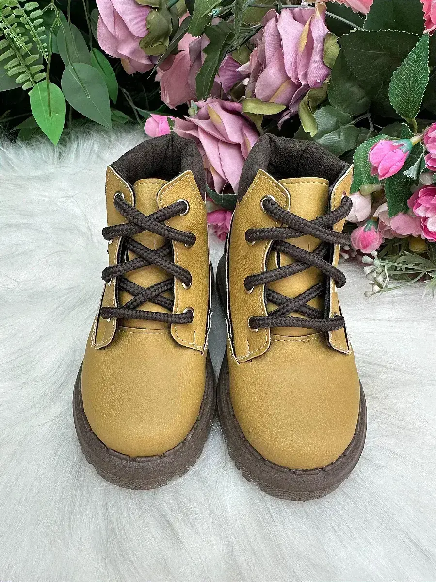 Bota coturno masculina nilqi mostarda, foto 3