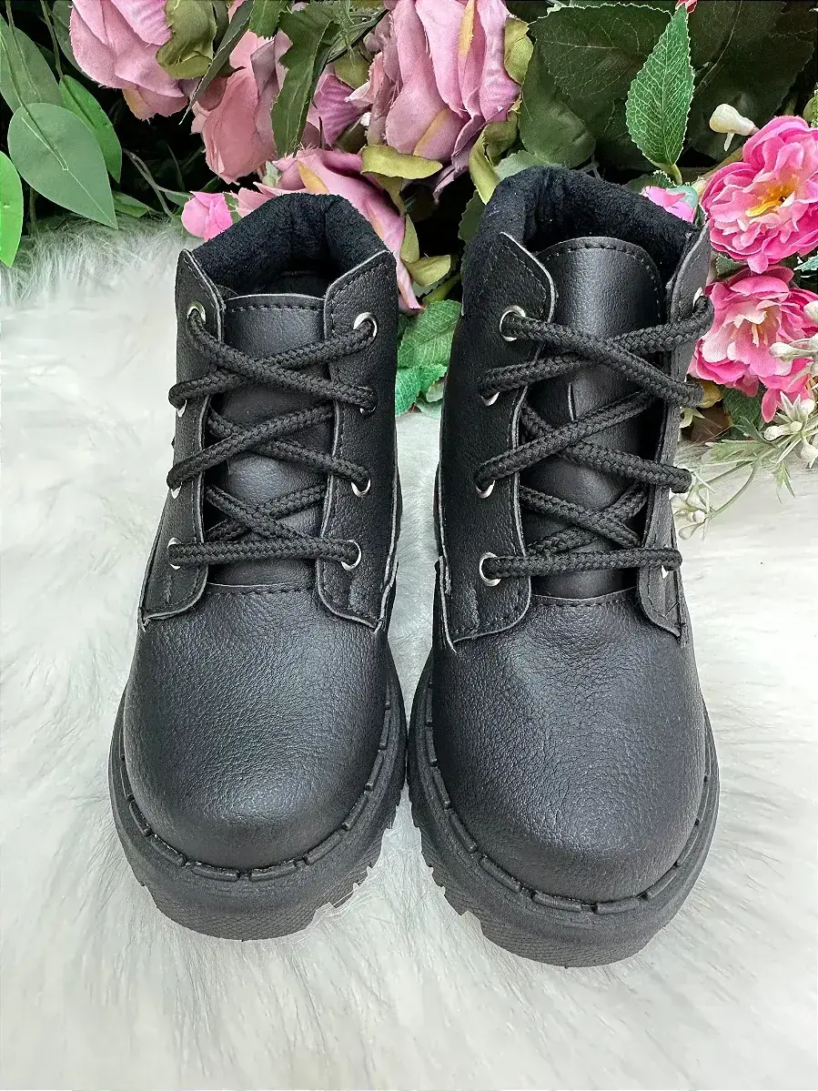 Bota coturno masculina nilqi preto, foto 3
