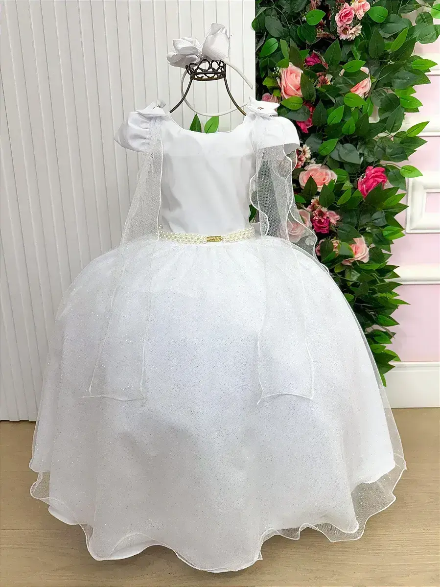 Vestido longo diamante branco, foto 3