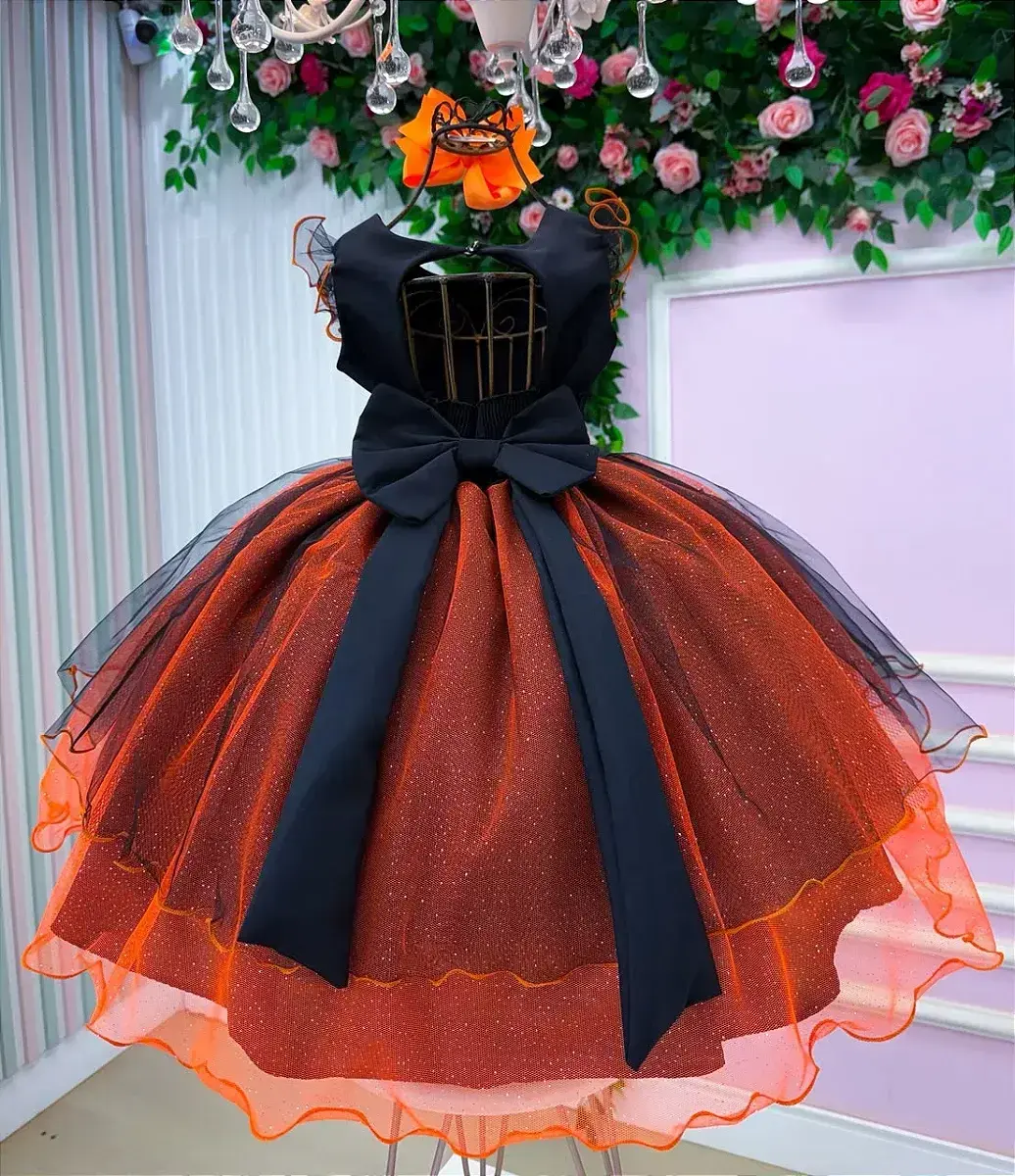 Fantasia vestido abóbora encantada Halloween, foto 6