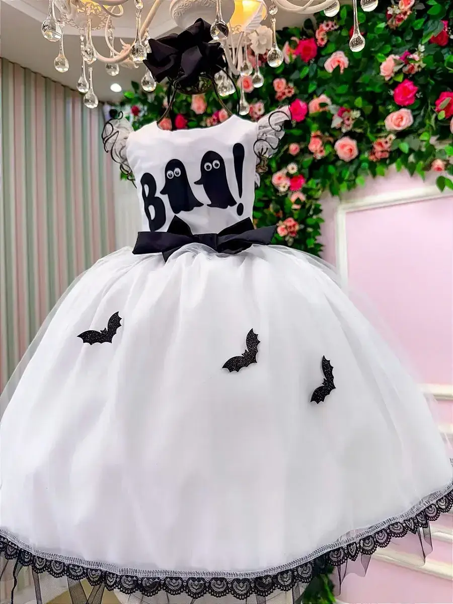 Fantasia vestido boo encantado Halloween, foto 8