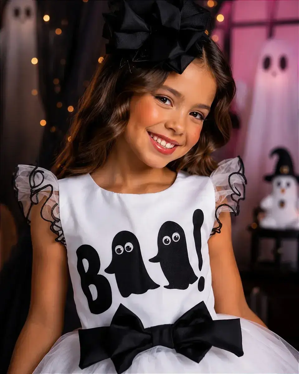 Fantasia vestido boo encantado Halloween, foto 2
