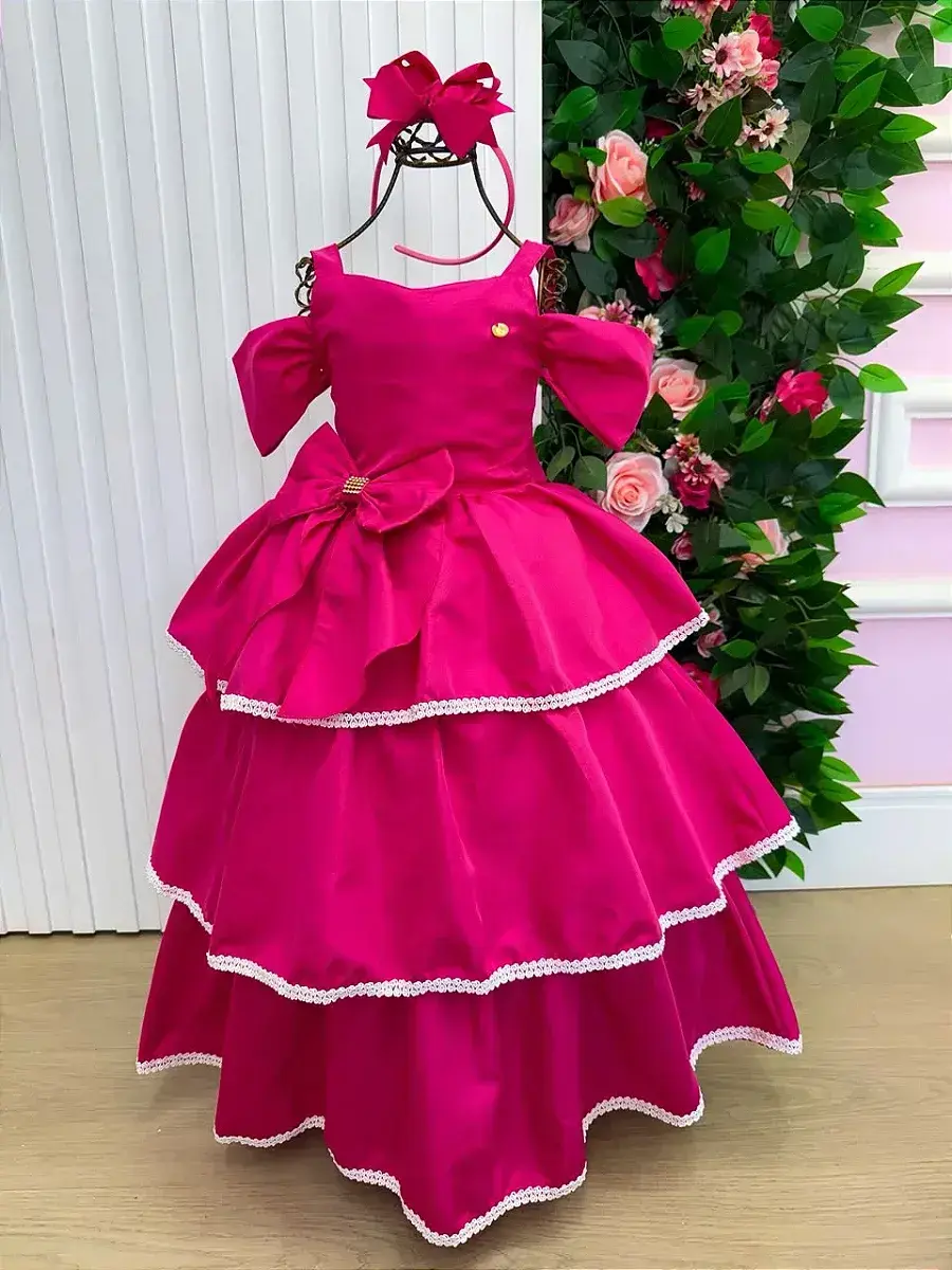 Vestido longo safira pink, foto 3