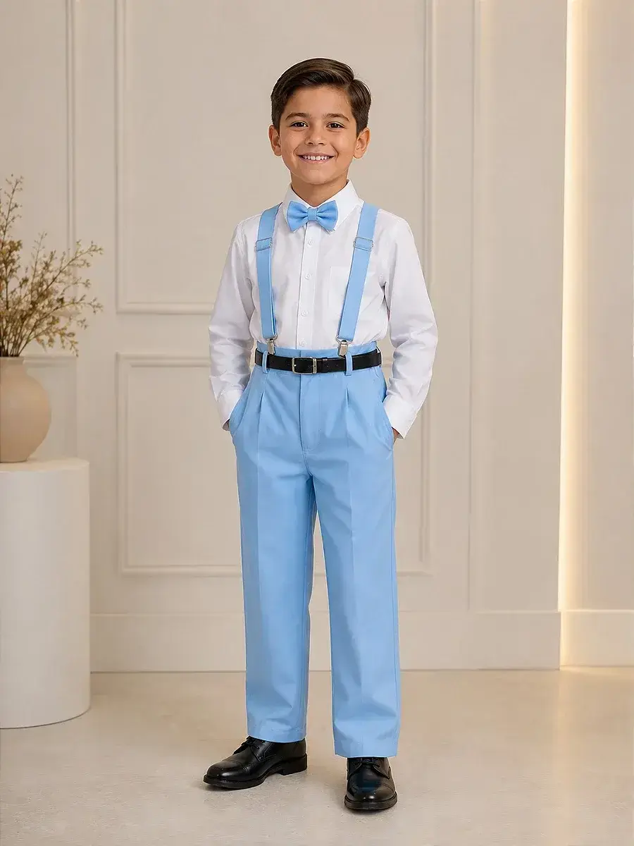 Conjunto leo azul claro